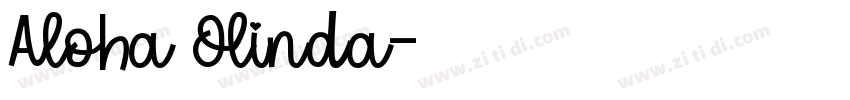 Aloha Olinda字体转换